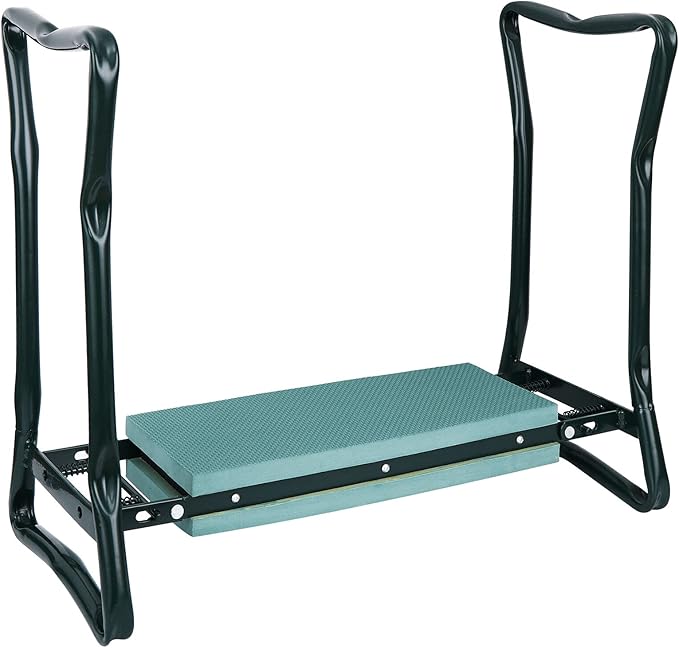 Folding Garden Kneeler Bench Kneeling Soft Eva Pad Seat with Stool Pouch