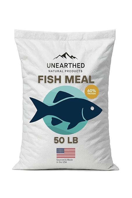Unearthed Ruminant Grade Menhaden Fish Meal 50 lbs Natural Fertilizer or Protein Source for Animal Feed