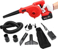 Mini Leaf Blower Red2-in-1 Cordless Small Blower with 4.0Ah Battery and Charger21v Blower for InflatingBlowing LeafClearing Dust &amp Small TrashCar by SHINTYOOL