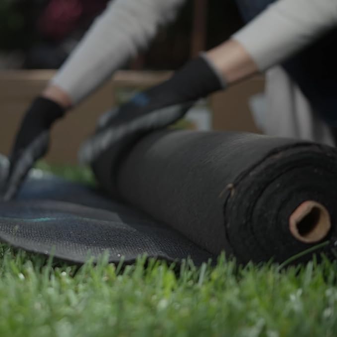 ECOgardener Premium 5oz Landscape Fabric 3ft x 50ft Pro Garden Weed Barrier - Durable &amp Heavy Duty Weed Block Gardening Mat Easy Setup &amp Superior Weed Control Eco-Friendly &amp Convenient