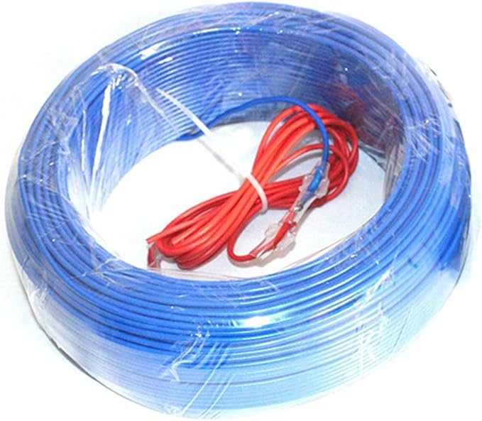 Pipe House Underfloor Heating Soil Air Hotline Breeding Warming Wire Greenhouse Plant Aquarium Heating Cable Soil Electronics (Color : 100m air Heat Cable)