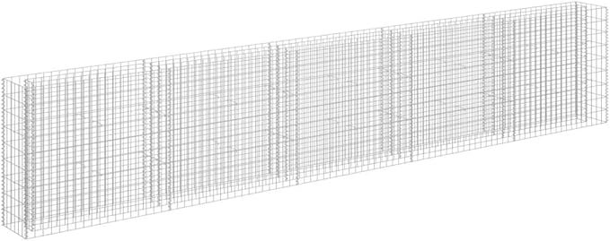 Gabion Raised Bed Galvanized SteelRaised Beds Raised Garden Boxes Planter Boxes Outdoor Outdoors for VegetablesFlowersHerbs 177.2x11.8x35.4