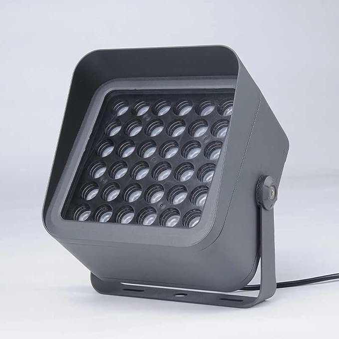 Landscape Spotlight - AC85-265V Rotation LED Floodlights IP65 Waterproof Outdoor Wall Washer Lights Long Distance Irradiation Lamp for Building Lighting(Red16w)