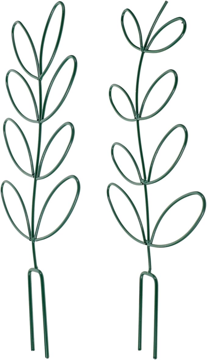 BESPORTBLE Metal Plant Trellis Climbing Plants Support Frame 2pcs Iron Garden Trellis Rack for Tomato Cages Suitable for Outdoor Potted Gardening