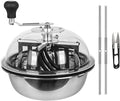 Gerrit 13-Inch Bud Leaf Bowl Trimmer Twisted Spin Cut Sharp Stainless Steel Blades Clear Visibility Domefor Hydroponic Plant