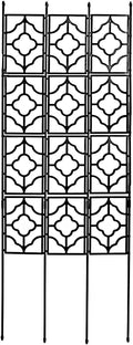 Outdoor Garden Trellis Plastic Coated Galvanized Fence Panel Durable Flowers Stands Support for Climbing Rose Vegetable Flower180cm
