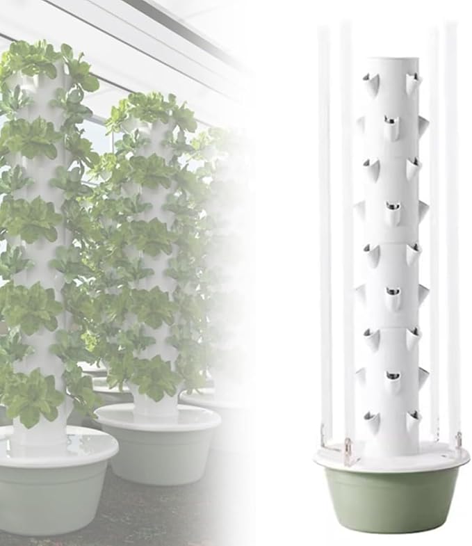 20-36 Holes Hydroponics Tower Set Hydroponic Growing Syst-em Hydroponic Growing Kit Aquaponics Growing Syst-em Hydroponics Vertical Growing Syst-em7Layer
