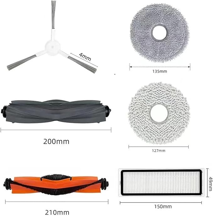 Compatible with Xiaomi Robot Vacuum X20+ / X20 Plus Replacement Parts Accessories Main Roller Side Brush Hepa Filter Mop Cloth Dust Bag(20)