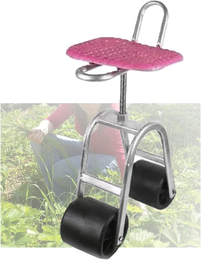 Rolling Garden Work Seat Bearing 150kgHeightening Gardening Cart 45-59cm Adjustable Heightfor Home Outdoor Lawn Yard(2 Wheels)