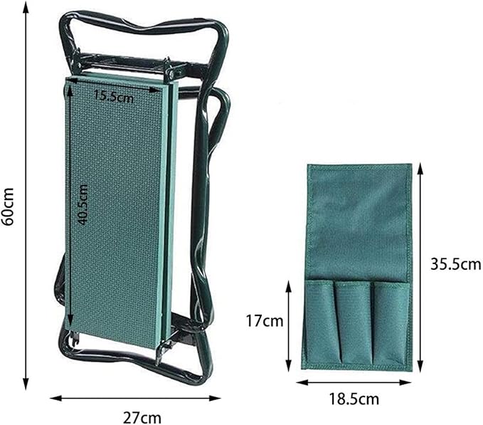 Portable Gardening Tool -Garden Kneeler with Handles Folding Stainless Steel Garden Stool Chair with Kneeling Pad (Color : C)