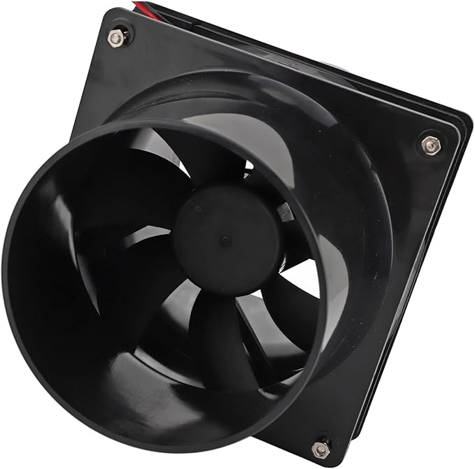 10W 12V 6in Solar Powered Exhaust Fan ABS Solar Panel Ventilation Greenhouse Fan Kit for Round Pipe Pet House Chicken Coop Rv Greenhouse
