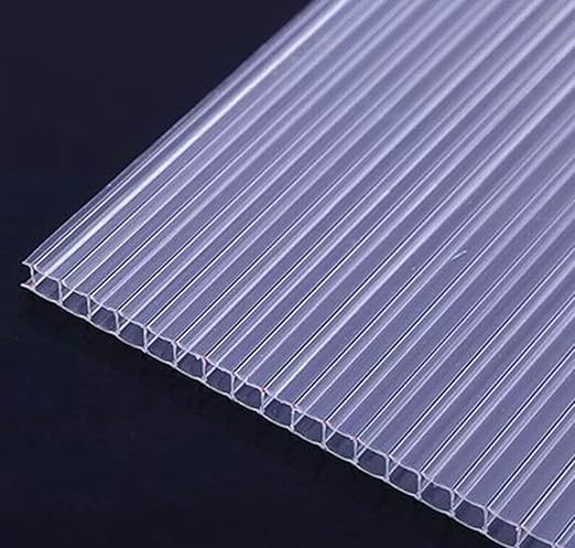 One Piece 8mm Twin Wall Polycarbonate Greenhouse Panels 8mm Polycarbonate Sheet Clear Plastic Roofing Panels Hurricane Shutters Clear Greenhouse Replacement Panels Light Weight