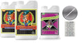 Advanced Nutrients Connoisseur Grow A and B 4 Liter &amp Bud Factor X 4 Liter Bundle with Conversion Chart and 3mL Pipette
