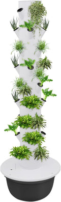 Hydroponic Indoor Growing Tower 36-Plant Vertical Garden System with Pump and Timer 9-Tier Hydroponics Growing Tower Kit for Vegetables Herbs Automatic Circulation Irrigation Indoor Garden
