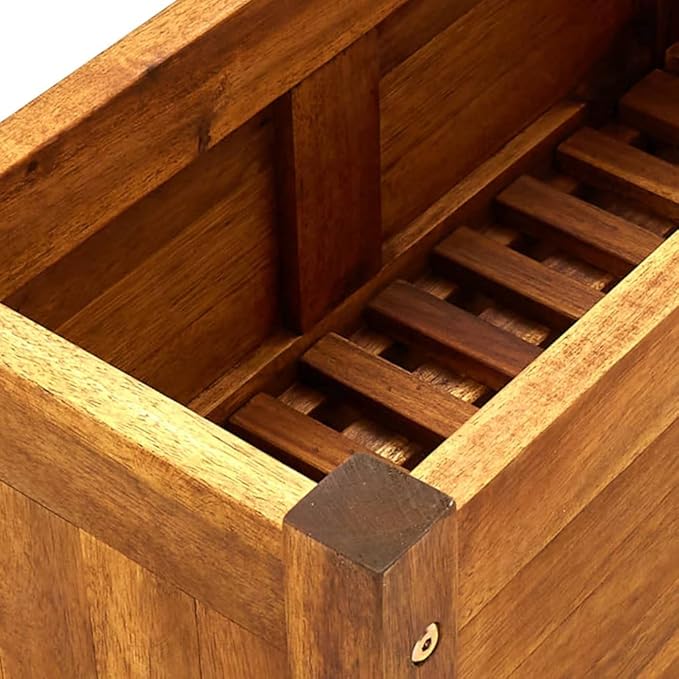 Wooden Garden Raised Bed Planter Boxes Outdoor for Planting Outdoor Plants VegetablesHerb 19.7x9.8x9.8