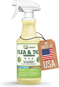 Mosquito Magician Indoor and Outdoor Flea &amp Tick Spray - Use for Carpet Furniture Bedding Couches &amp Pets – Plant-Sourced with Essential Oil – Cedarwood 16 OZ