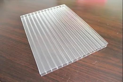 One Pieces 8mm Twin Wall Polycarbonate Greenhouse Panels 8mm Polycarbonate Sheet Clear Plastic Roofing Panels Hurricane Shutters Clear Greenhouse Replacement Panels Light Weight