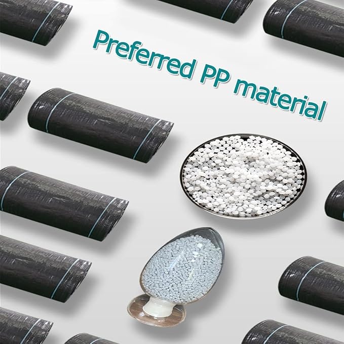 Weed Control Film Weed Barrier Landscape Fabric Driveway Fabric Geotextile Weed Control Membrane for Flower Bed(3x150ft)