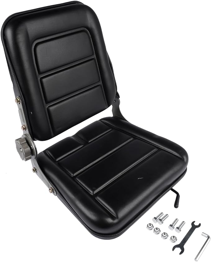 Universal Adjustable Backrest Seat for Forklift Tractor Excavator Lawn Mower and Agricultural or Construction Equipment