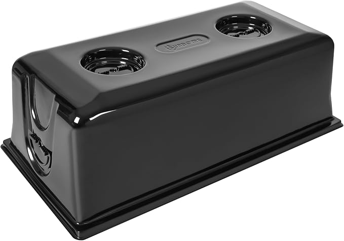 SUNPACK Sundome Plastic Multi-Vented Blackout Humidity Dome Black 7 (Pack of 10) - Ideal for Greenhouses or Indoor Gardening Able to Adjust Humidity with Vents