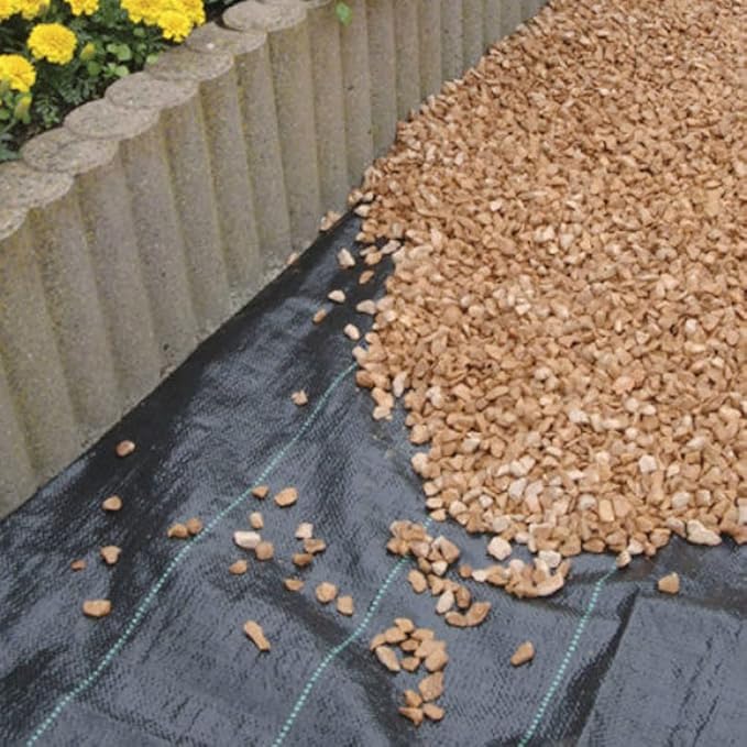 Garden Yard Ground Cloth Cover Landscape Heavy Duty Weed Barrier Block Greenhouse Plastic Mulch(3x5m)