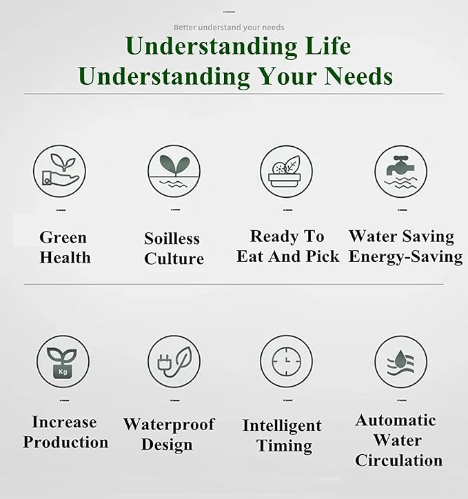 Hydroponic Growing for Indoor Fruits Home Vertical Hydroponic Tower Vertical Indoor Gardening with Pump and Movable Water Tank