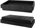10 Pack 1020 Trays Extra Thick Heavy Duty Seed Starting Trays - No Holes No Leak Reusable Propagation Flats for Microgreens Seedlings Plant Germination Fodder and Transplant