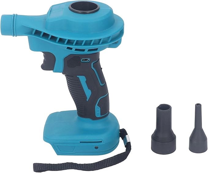 Leaf Blower Cordless 8 Level Wind Power Multi Purpose Rechargeable Small Blower Handheld Blowers with 2 Nozzles for Interface BL1830B-2 BL1850-2