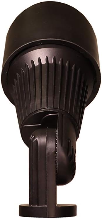 Best Pro Lighting 9W LED Fiberglass Bullet Lights Pack of 6 in Black Finish 12 Volt