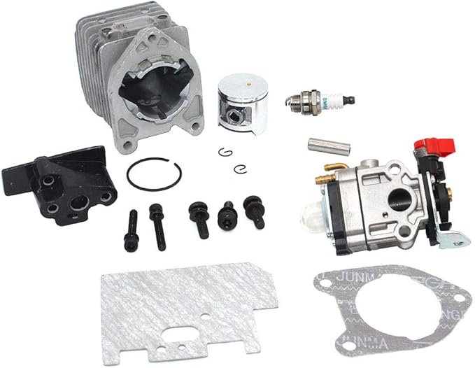 Cylinder Piston Kit For 30cc Homelite Blower HB180 D25B Yardvark BX90 Yard Broom HB180V BVM160 BP250I D25MHV D30MHA HB100 HB180 HB180VGK HB180VI HB290 HB390 HB390V PN UP07146A UP07146 UP03037A