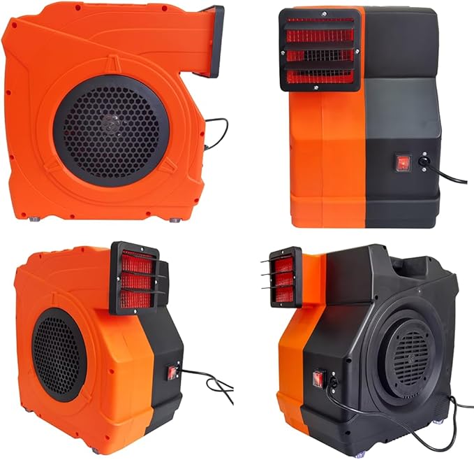 3HP Inflatable Bounce House Blower2150W Commercial Air Blower for Large Water SlidesInflatable Paint BoothCastle and Jump Slides