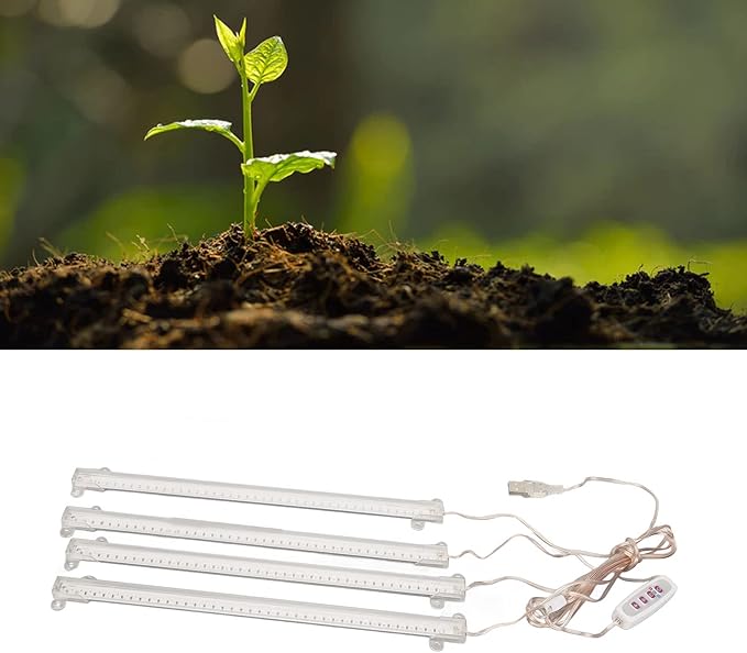 4 USB Plug Pl Grow Light LED Grow Light Indoor Pl Grow Light Dimmable Full Spectrum Grow Light(Red + blue light)