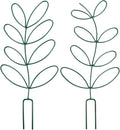 2pcs Green Iron Plant Trellis Climbing Frame for Indoor and Outdoor Garden Plant Support Rack for Potted Vines and Vegetables Sturdy Gardening Tool