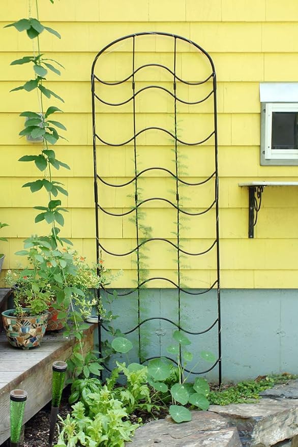 Achla Designs Waves Trellis Extension Piece Black