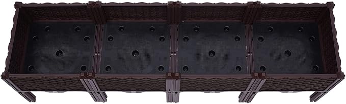Elevated Raised Garden Bed Planter Box with Legs 14.96in Raised Bed Garden Bed Kit for Vegetable Flower Herb OutdoorsBrown
