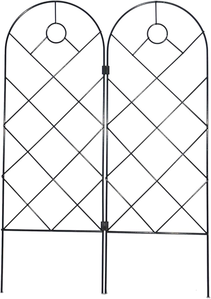 Garden Trellis for Climbing Plants for Climbing Plants Metal Rustproof Plant Support Trellis for Potted Plants for Climbing Plant Flower Rose Clematis Morning Glory Peony (2)