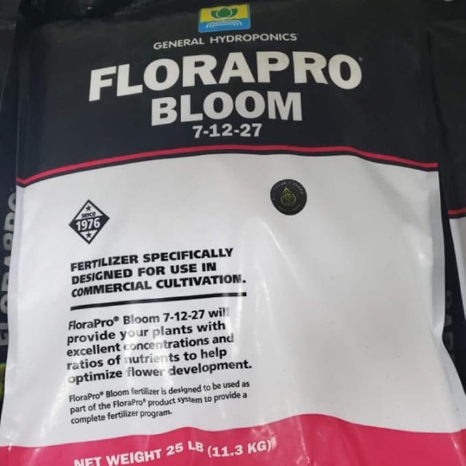 General Hydroponics FloraPro Bloom 25lb Superior Grade Hydroponic Nutrient Solution for Enhanced Plant Blooming