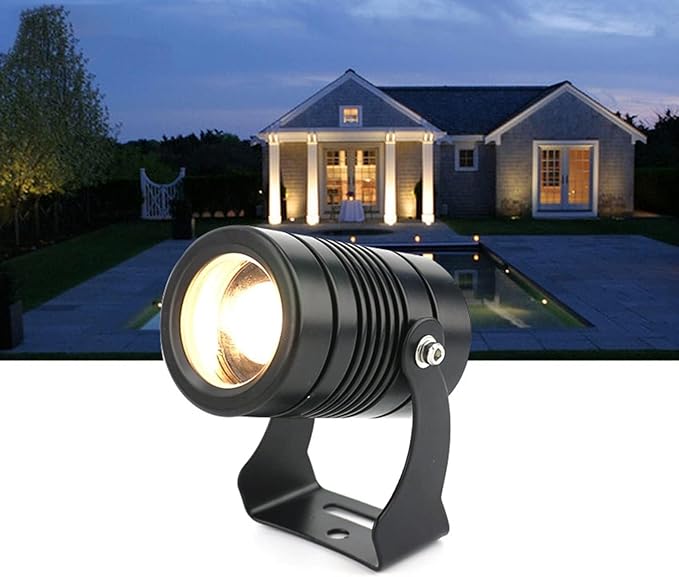 Rotation Spotlight - LED Beam Spotlight IP67 Waterproof Narrow Beam Spot Light Remote Illumination Spotlights for Outdoor Building Lighting Outdoor Building Exterior Wall Projector Lights(Green3w(