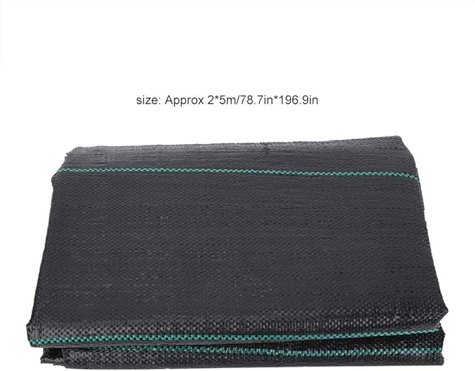 2X5M Garden Plant Control Fabric | High Strength Ground Cover Barrier for Garden/Home Use | Water Permeable &amp Oxidation Proof