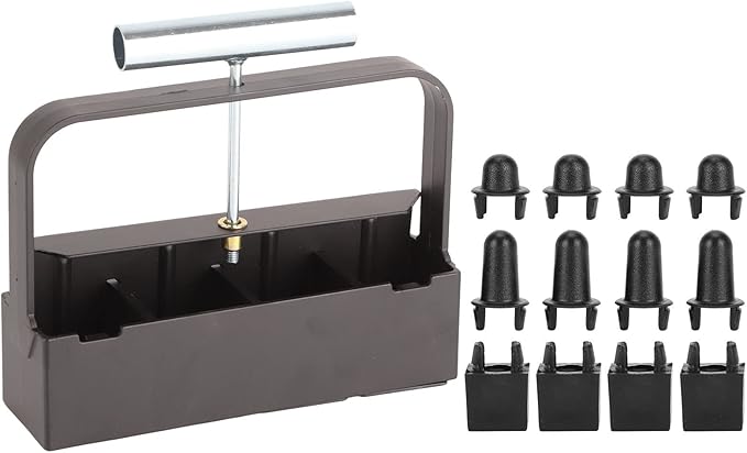 Manual Soil Blocker for Garden Yard Lawn Greenhouse Seedling Soil Blocking Tool Iron Construction Ergonomic Design Reusable