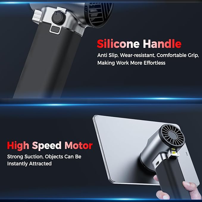 Car Dryer Air Blower Equipped with Continuously Variable Speed 1.6KG Instant Thrust Car Blower for Drying 64mm Super Power Turbo Dryer Blower for Patio Cleaning Car Drying Snow Blowing