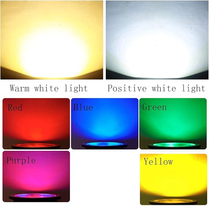 4PCS 1W Ground LED Landscape Lights Outdoor Buried Lights IP67 Waterproof Underground Buried Lamp Outdoor LED Ground Spotlight for Driveway Deck Step Lighting Decoration (Yellow 1w (24V)) (Yell