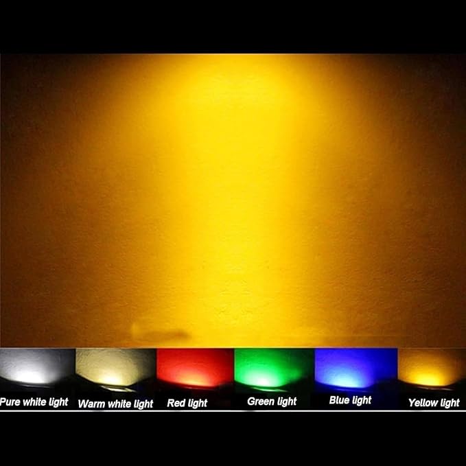 Double Head Up and Down Irradiation Outdoor Wall Washer Lights Spotlight Led Beam Light IP65 Waterproof Villa Courtyard Pillar Lamp 220V Exterior Landscape Lighting(Yellow24w)