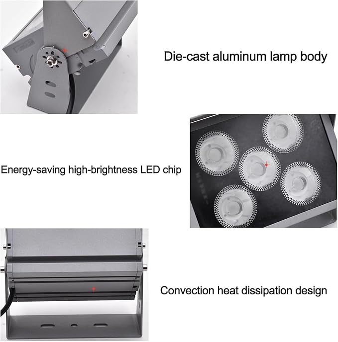 Led Beam Light - Outdoor Spotlights AC Angle Adjustable Spotlight LED Outdoor Waterproof Projection Wall Washing Light Ultra-Long-Distance Exterior Wall Beam Lamp EaBlue-30W