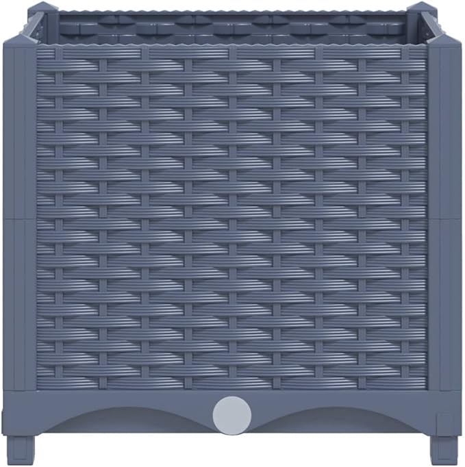 Raised Bed PlanterGarden BedGalvanized Raised Garden BedPlanter Raised bedsGalvanized Planter15.7x15.7x15 Polypropylene