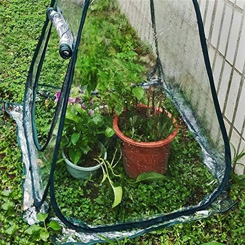 Porayhut Pop Up Greenhouse CoverPack of 3 PcsFlower House Mini Gardening Plant Flower Sunshine Room RoomBackyard PVC Greenhouse Cover for Cold Frost Protector Gardening Plants