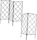 YARNOW 5pcs Folding Garden Trellis for Climbing Plants Plant Support Stand for Indoor and Outdoor Use Easy to Install Each for Potted Flowers and Vines