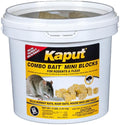 Kaput Combo Bait Mini Blocks Rodent Bait for Mice &amp Rats Warfarin Vole Killer for Indoor/Perimeter Use Kills Rodents with Consistent Feeding - Ideal for Homes Farms &amp Transport Areas (4 lb