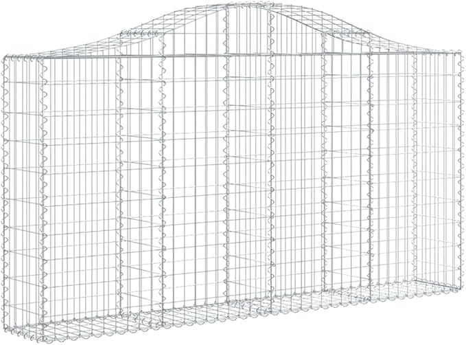 5-Pack Gabion Basket Planter Set 78.7x11.8x39.4/47.2 Galvanized Iron Outdoor Planter Box for Garden Raised Bed Silver Wire Flower Boxes for Patio Landscaping