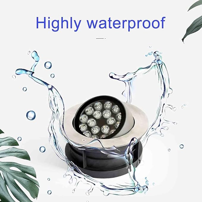 Adjustable LED Buried Light - 24V Outdoor Spotlight IP67 Waterproof Outdoor Buried Lights Ground Landscape Lights Rotation Spotlight Beam Light Outdoor Floor Lamp(Warm White Light12W)